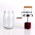 1.5L 1L round glass butter churn jar butter beat jar glass